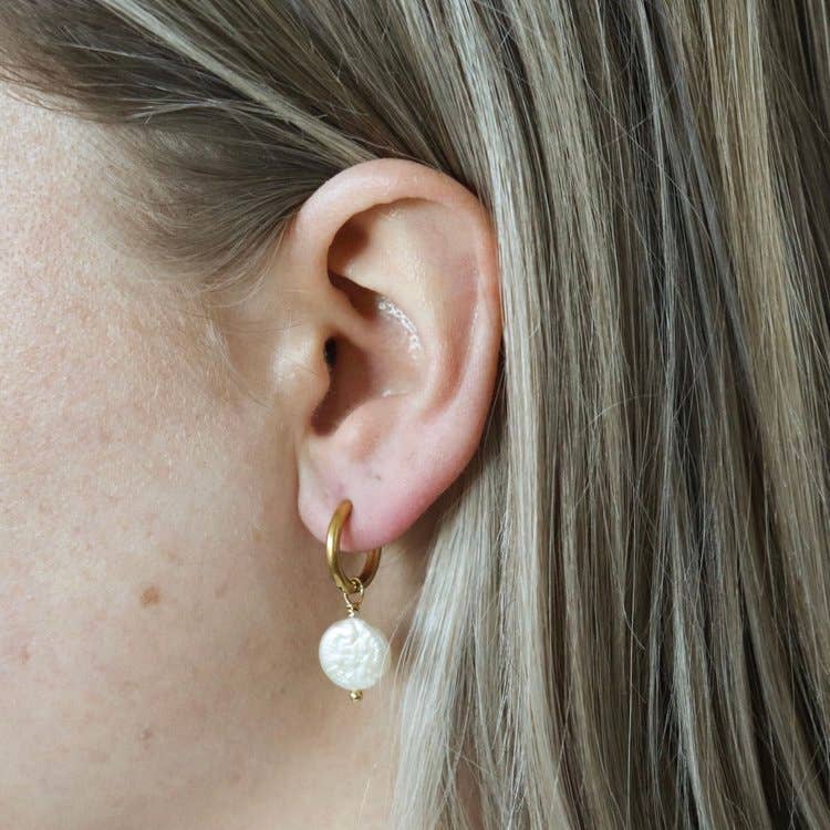 Penny Earrings | Silver and Gold