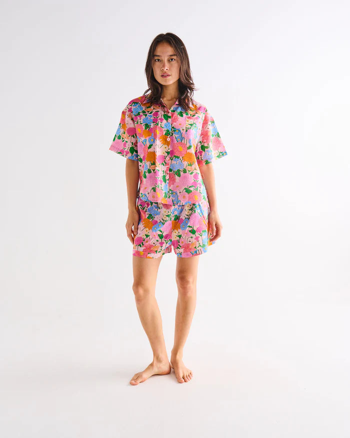 Short Sleeve Shirt and Short Pyjama Set | Follow The Sun