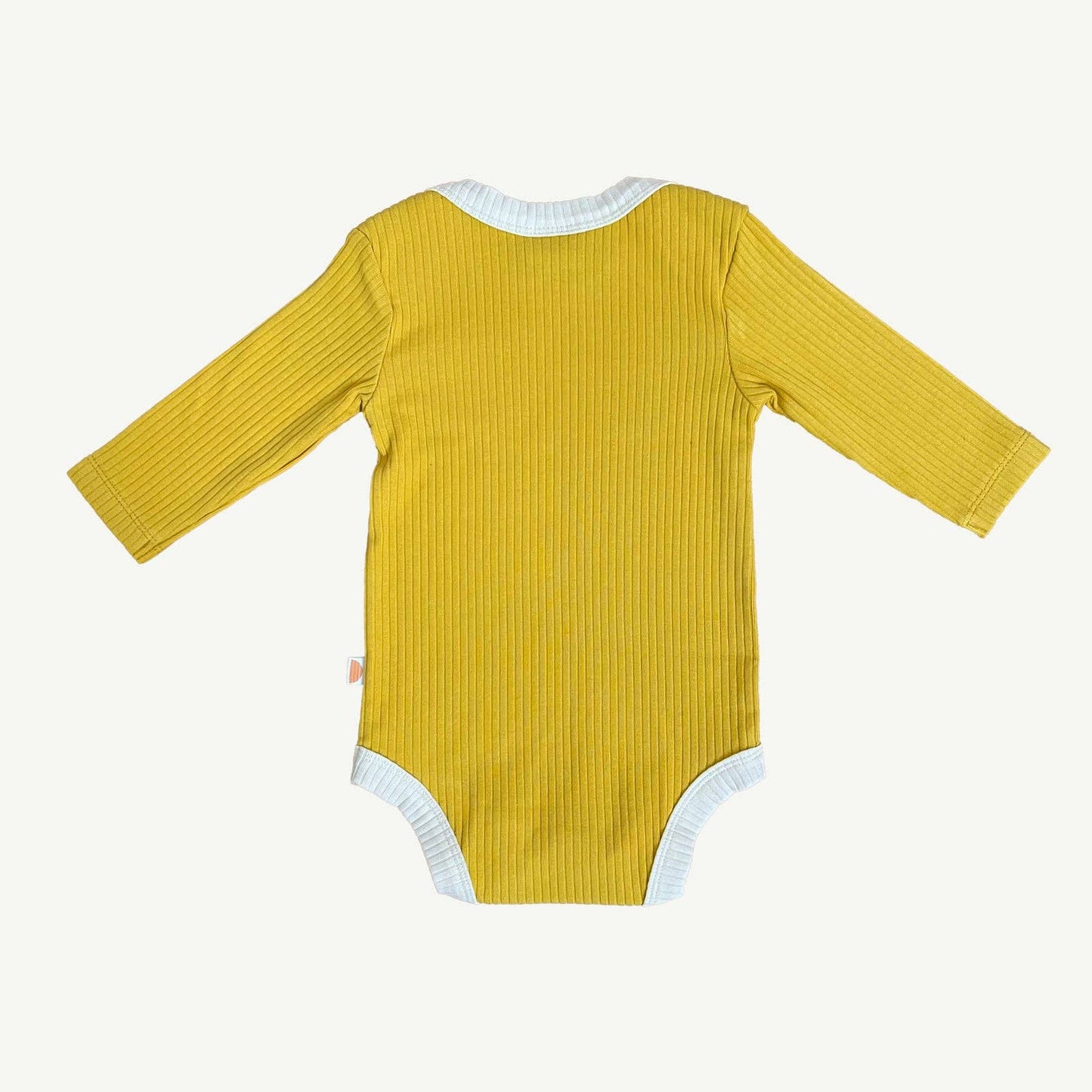 Ribbed Organic Cotton Long Sleeve Onesie | Sun Kissed