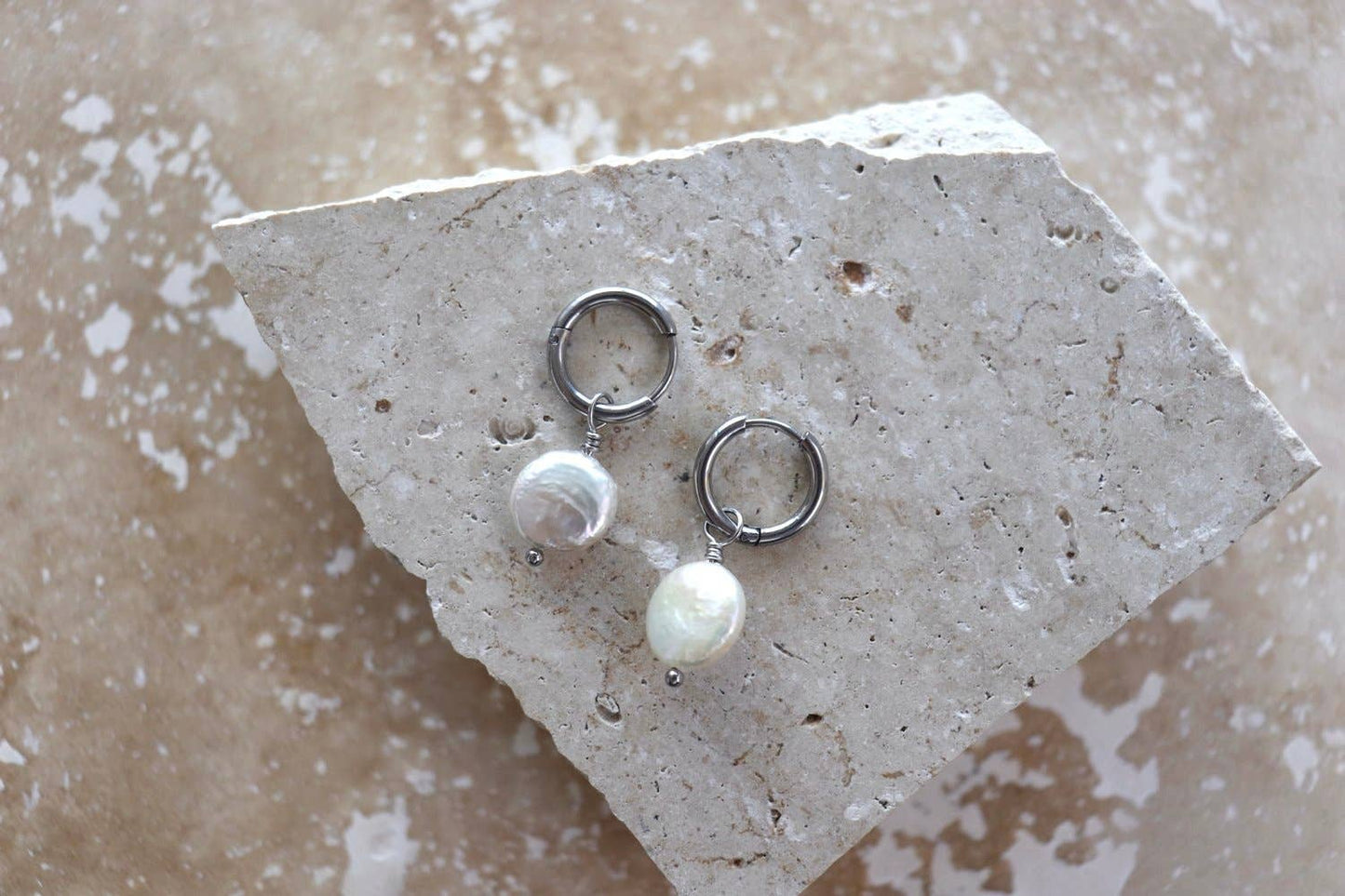 Penny Earrings | Silver and Gold