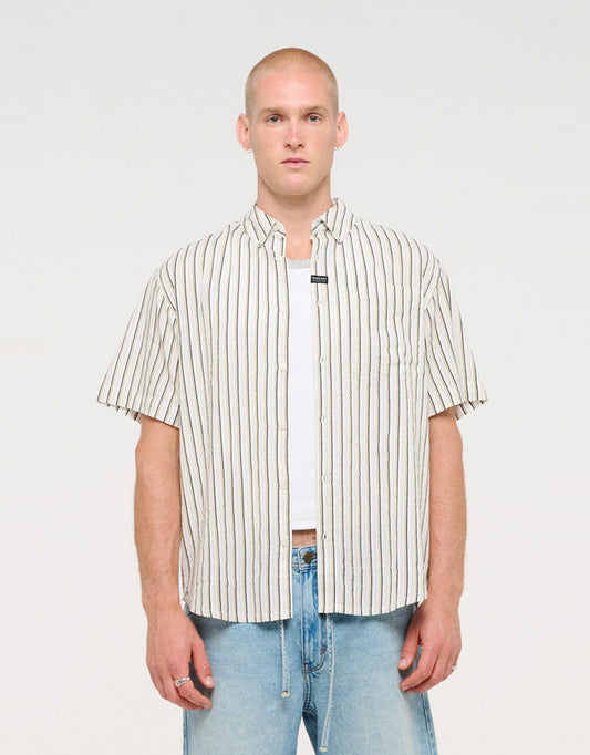 **COMING SOON** Mickey Stripe Shirt | Off White