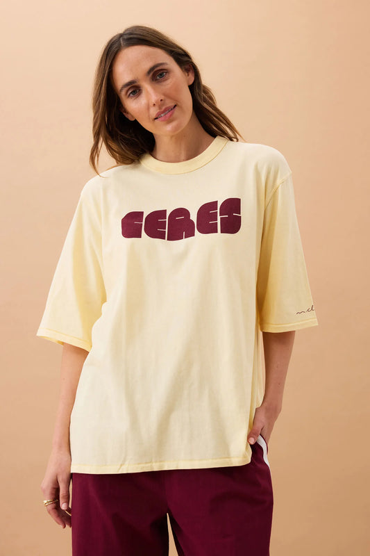 Liv Oversized Tee | Sunny Tint Ceres Abstract