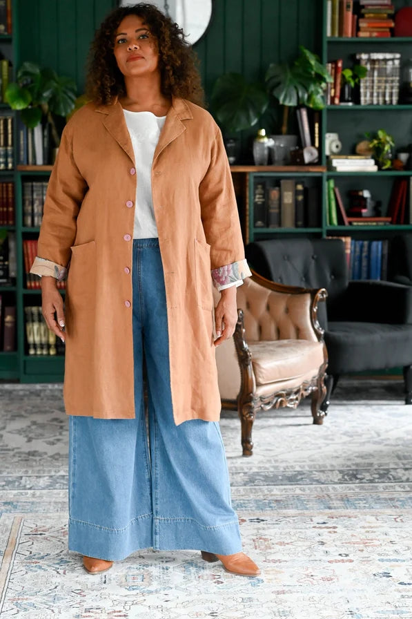 **COMING SOON** Jenna Linen Jacket | Tan
