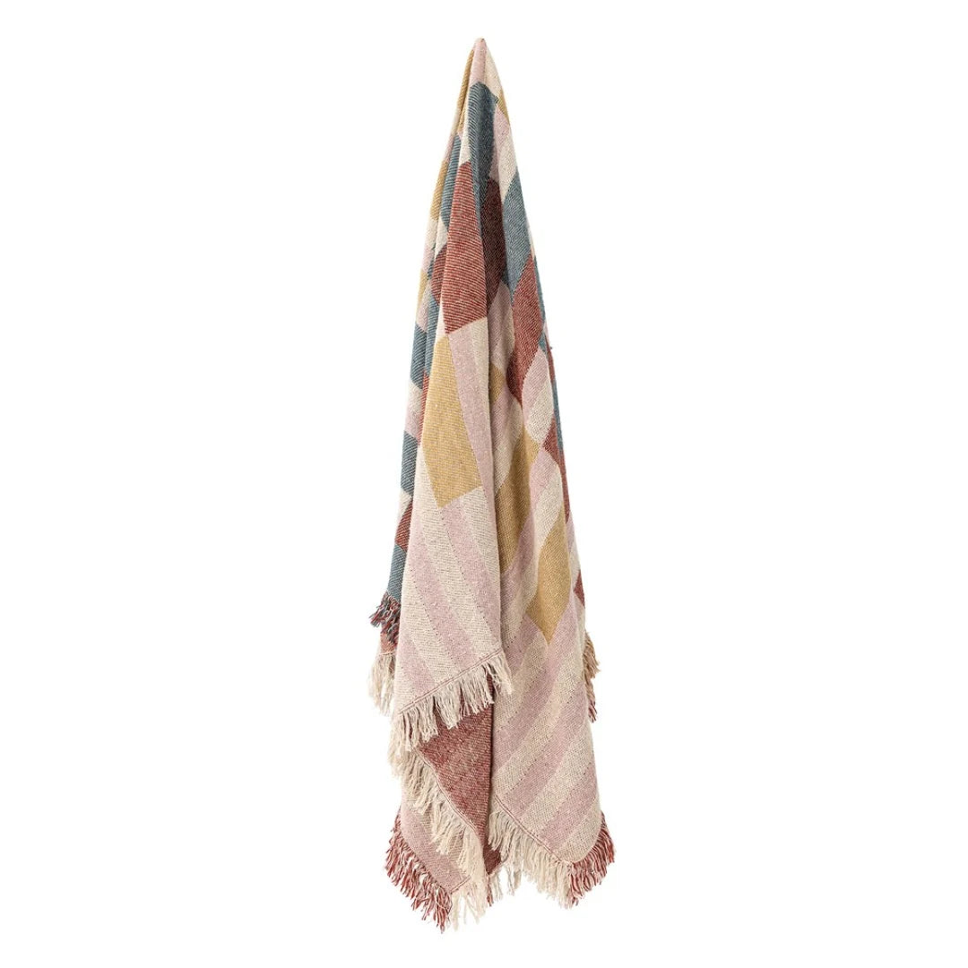 Lane Recycled Cotton Throw | Brown