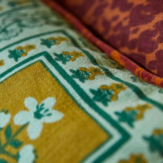 Claire Reversible Cushion | Jade