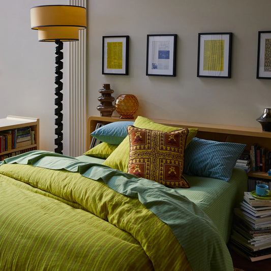 Claire Reversible Cushion | Mustard