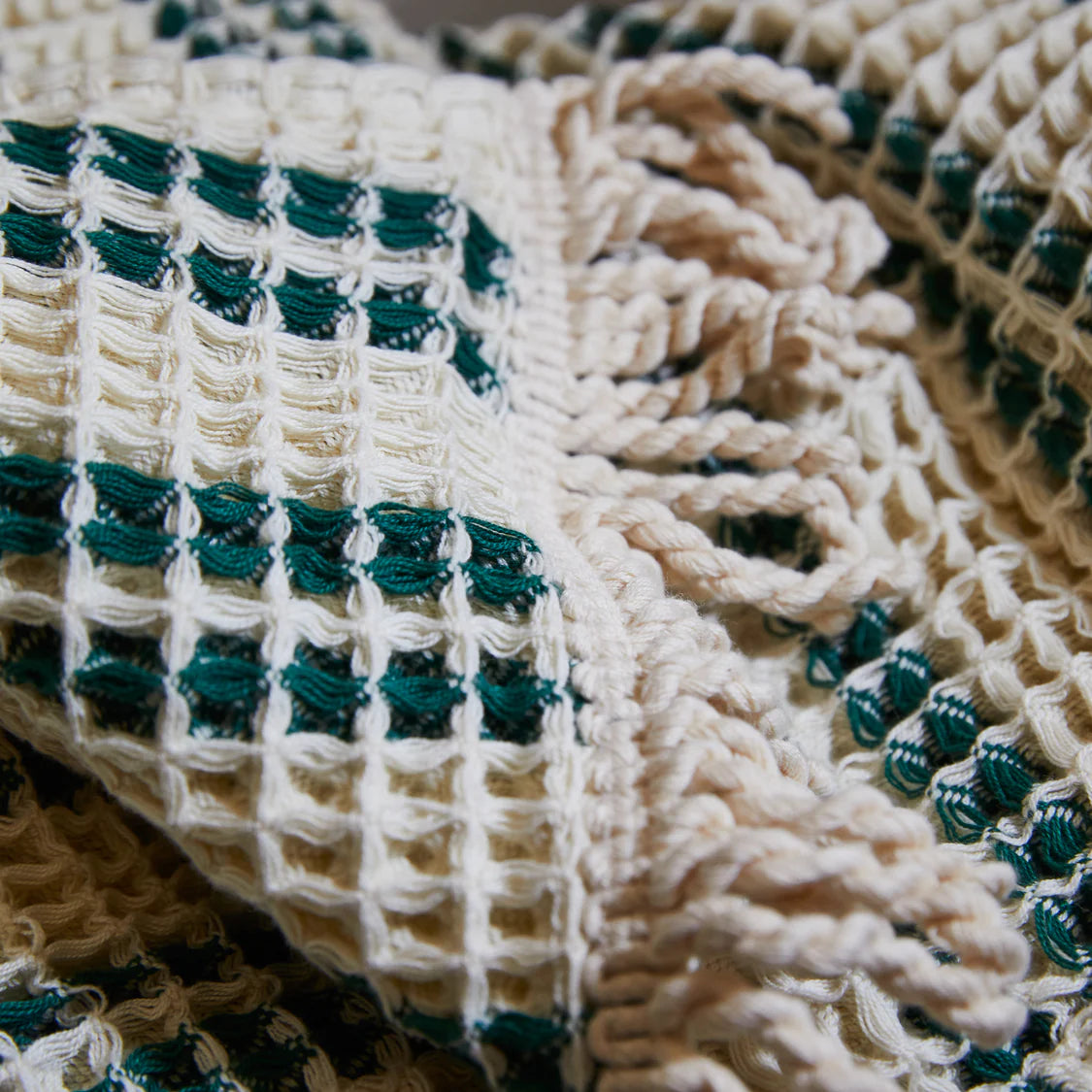 Lucien Waffle Hand Towel | Forest