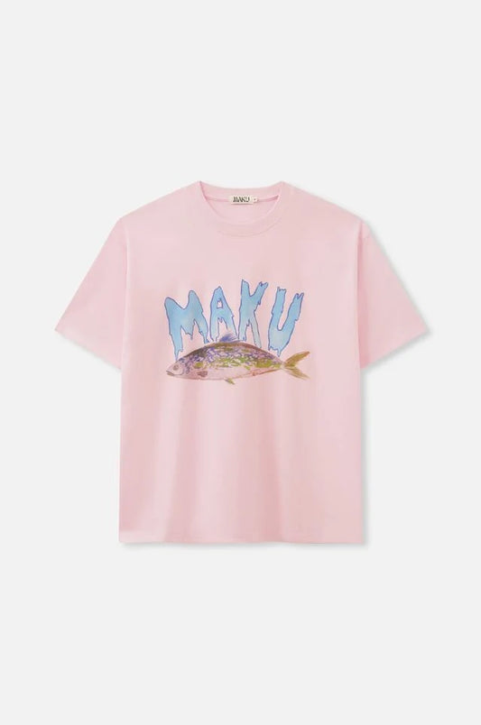 Trout Oversized Tee | Soft Pink