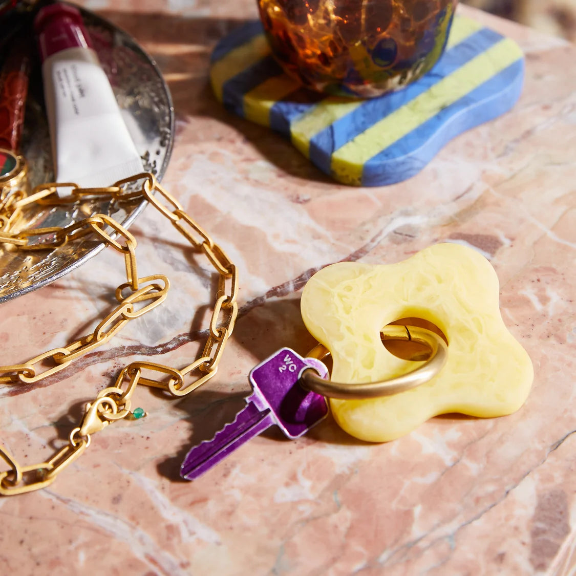 Carla Key Ring | Aspen