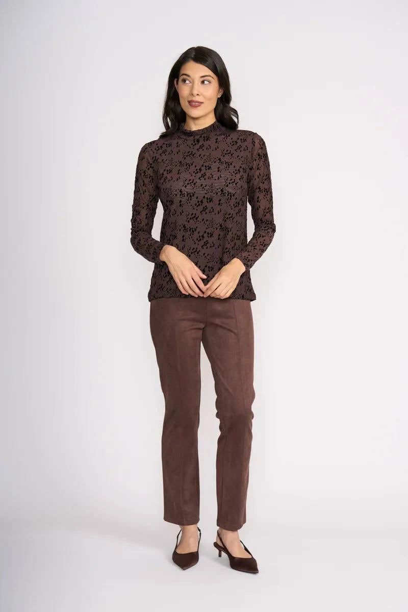 Looking Suede Pant | Black Cherry