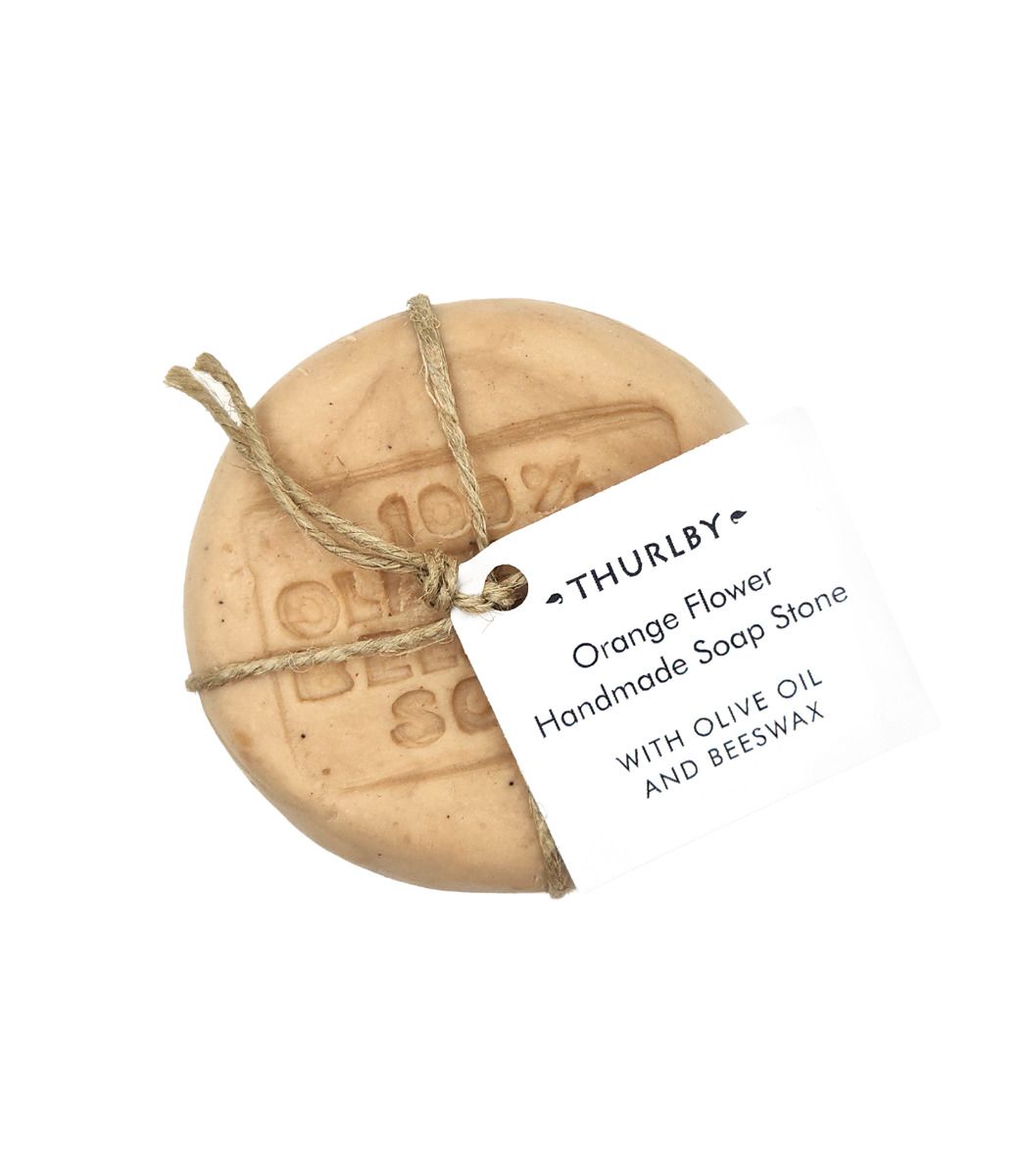 Handmade Soap Stone | Olive Oil, Beeswax in Orange Flower