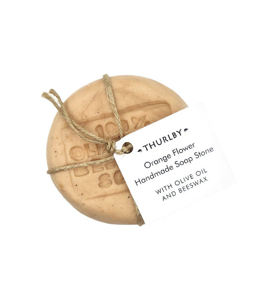 Handmade Soap Stone | Olive Oil, Beeswax in Orange Flower
