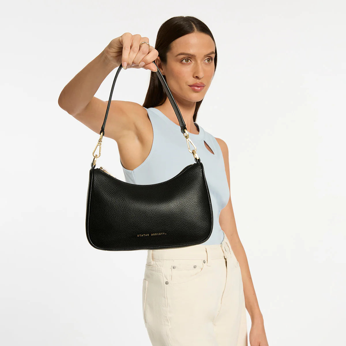 Look Both Ways Bag | Black/Brushed Gold