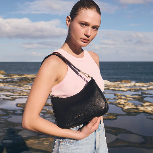 Look Both Ways Bag | Black/Brushed Gold