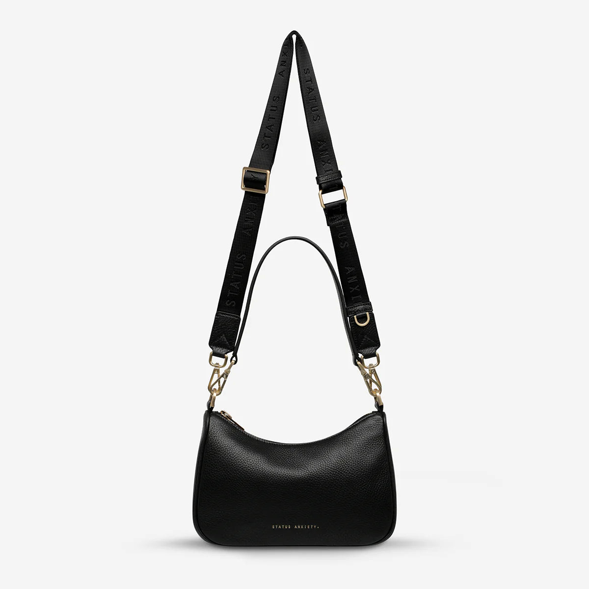 Look Both Ways Bag | Black/Brushed Gold