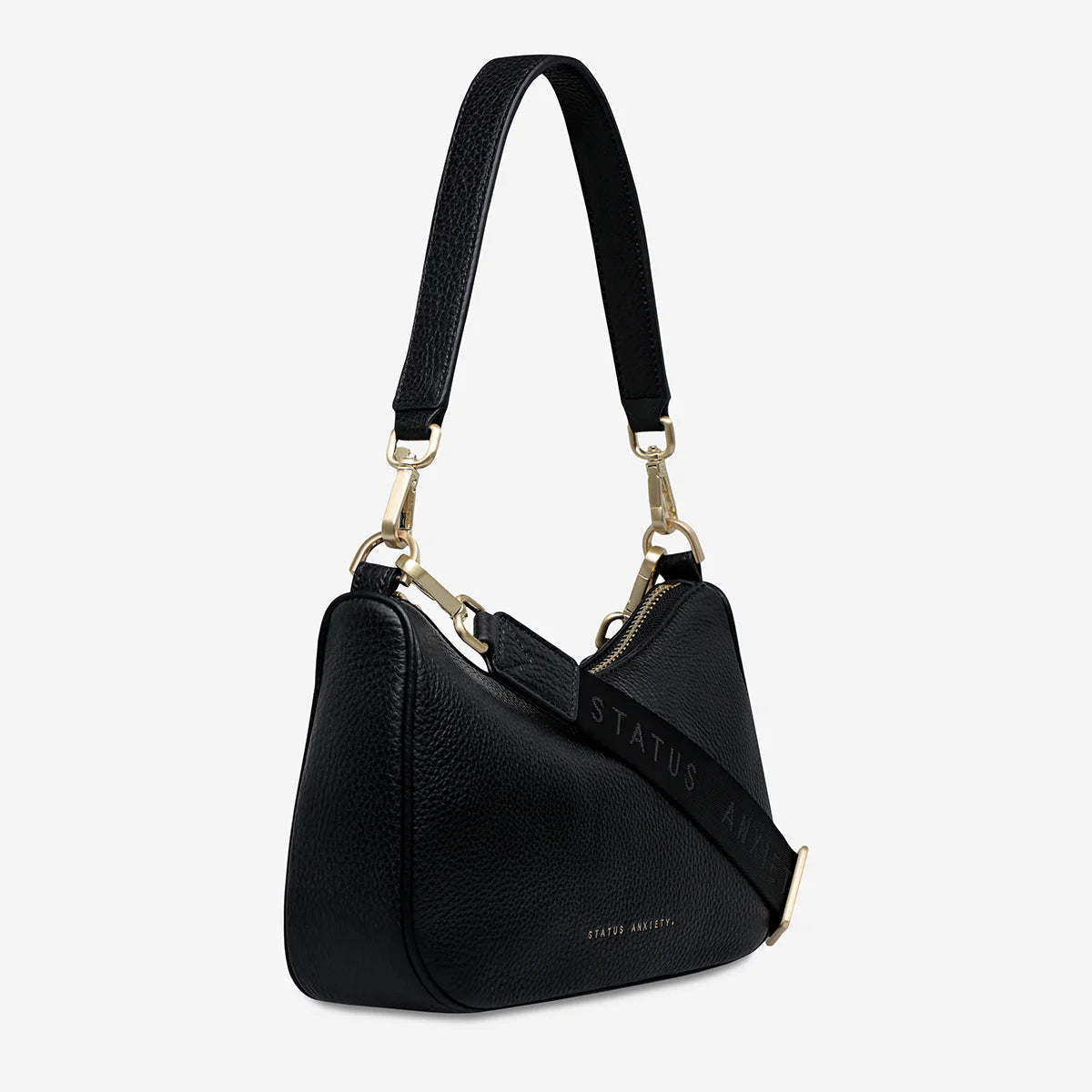 Look Both Ways Bag | Black/Brushed Gold