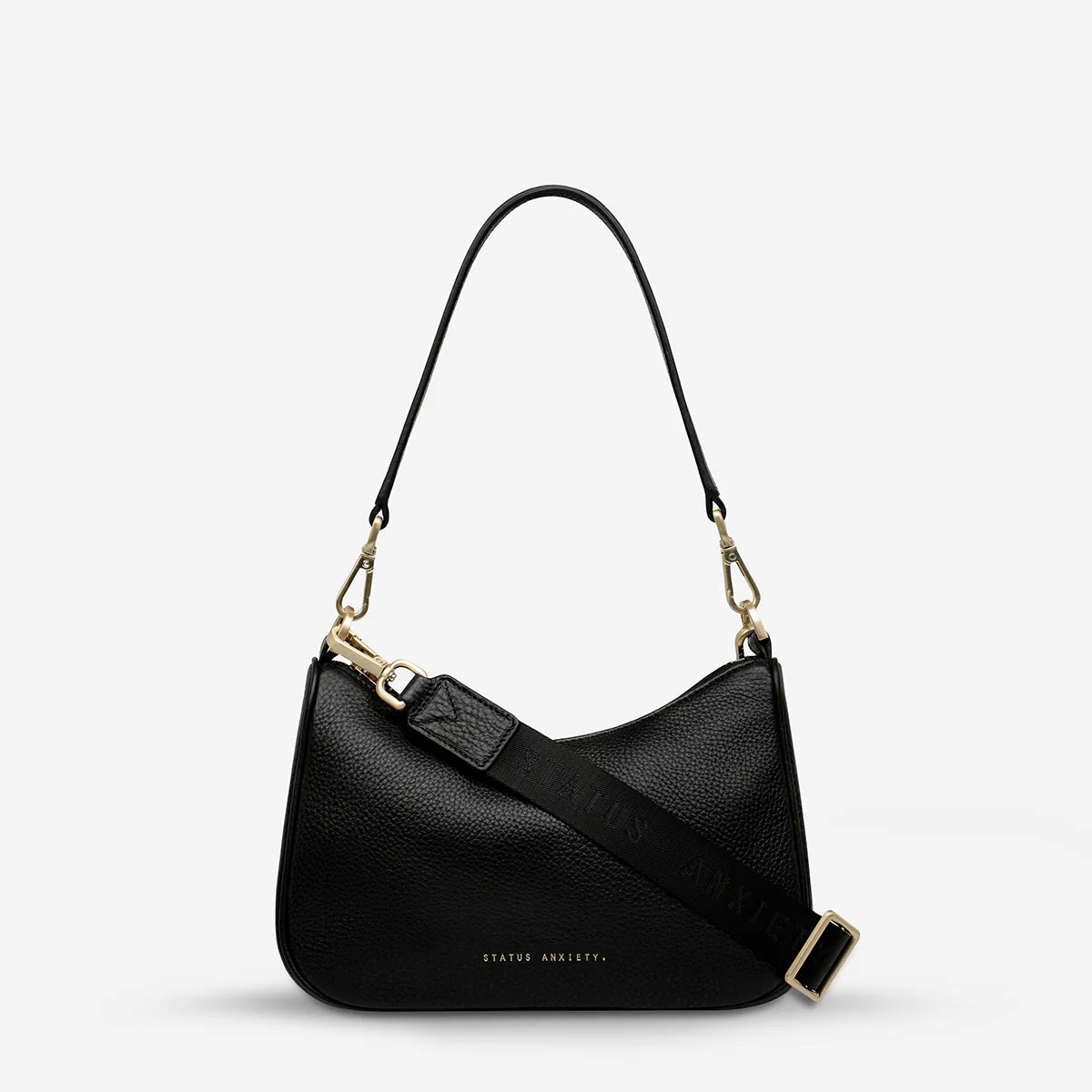 Look Both Ways Bag | Black/Brushed Gold