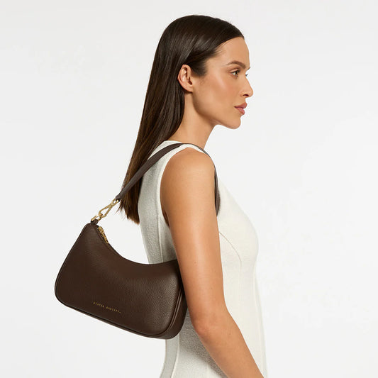 Look Both Ways Bag | Cocoa/Brushed Gold