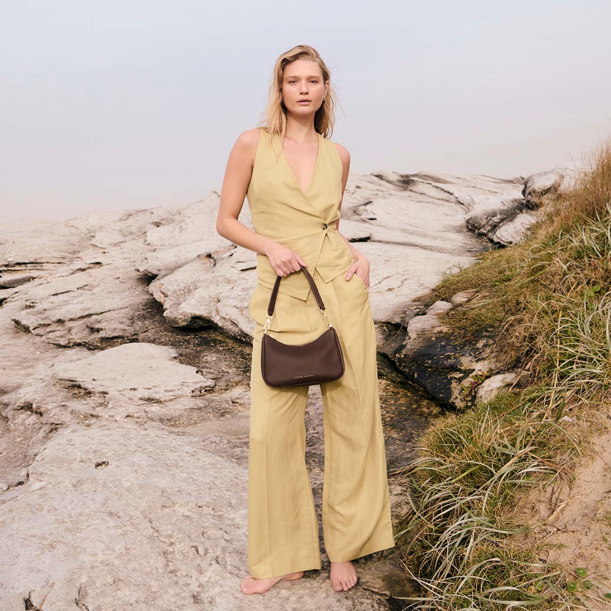Look Both Ways Bag | Cocoa/Brushed Gold