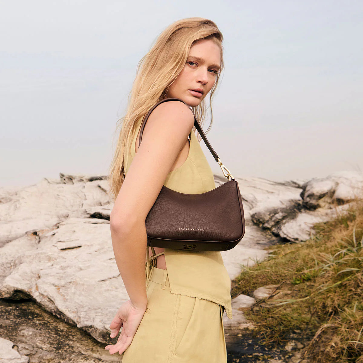 Look Both Ways Bag | Cocoa/Brushed Gold