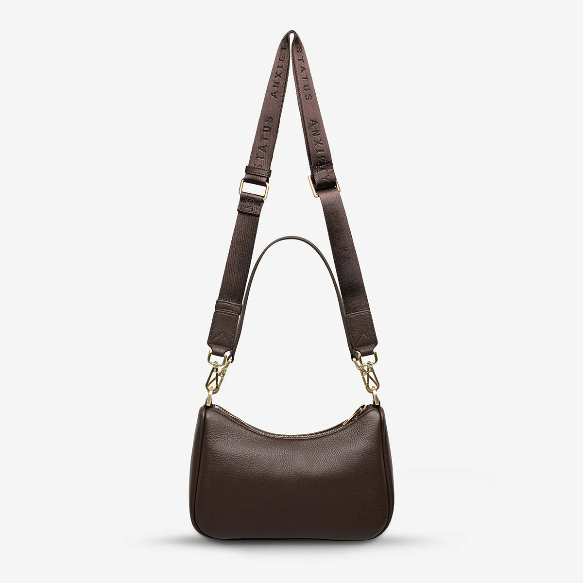 Look Both Ways Bag | Cocoa/Brushed Gold
