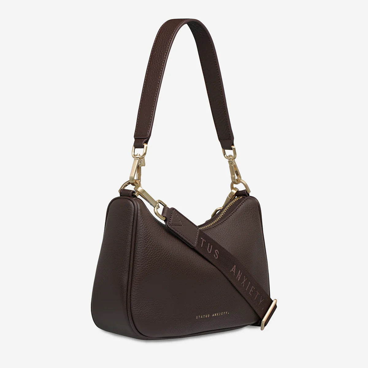 Look Both Ways Bag | Cocoa/Brushed Gold
