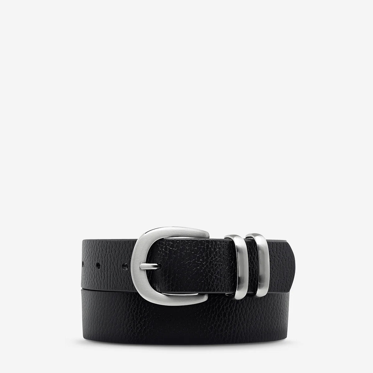 Let it Be Belt | Black/Silver
