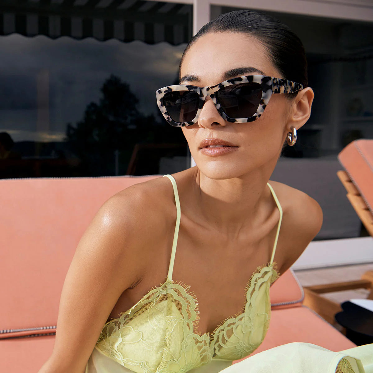 Mirage Sunglasses | White Tort