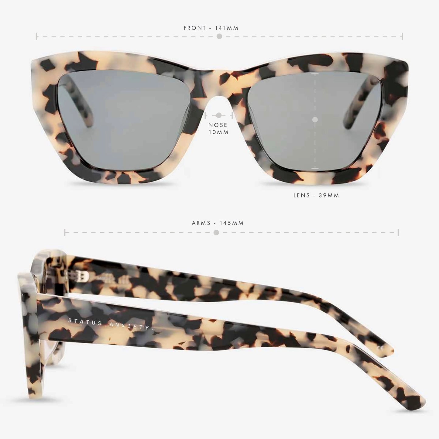 Mirage Sunglasses | White Tort