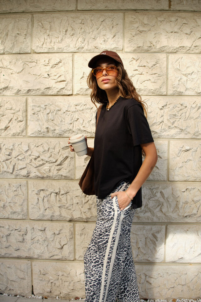 Stevie Slouchy Tee | Black