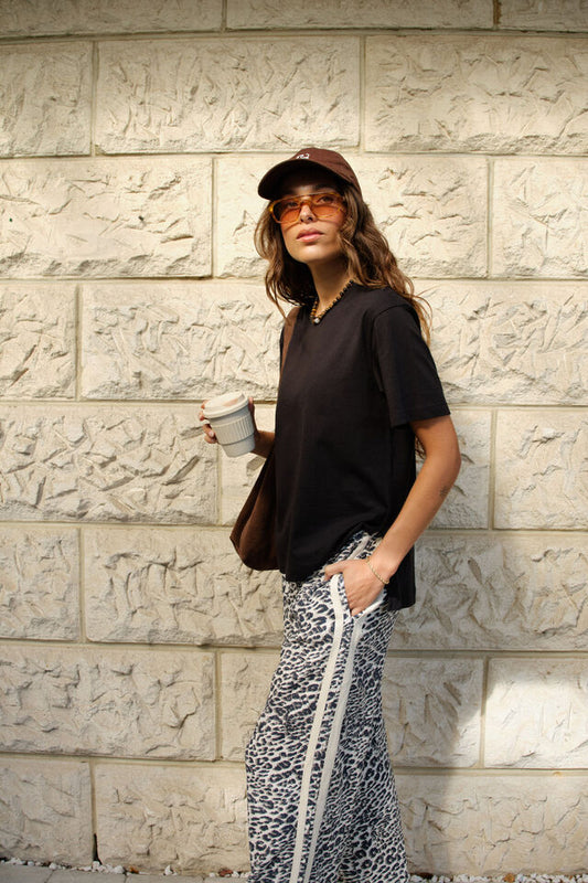 Stevie Slouchy Tee | Black