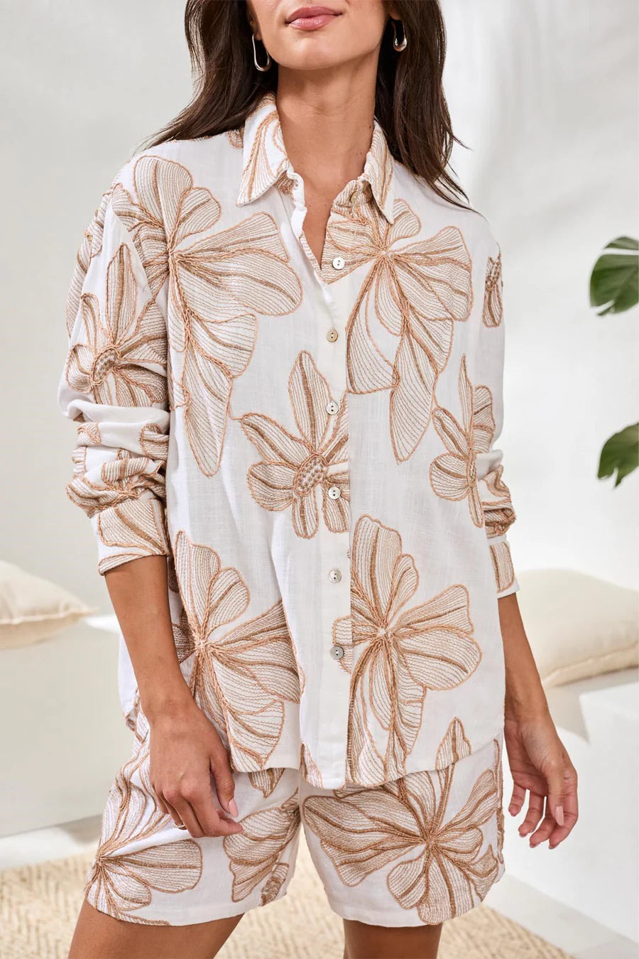 Crosshatch Embroidered Blouse