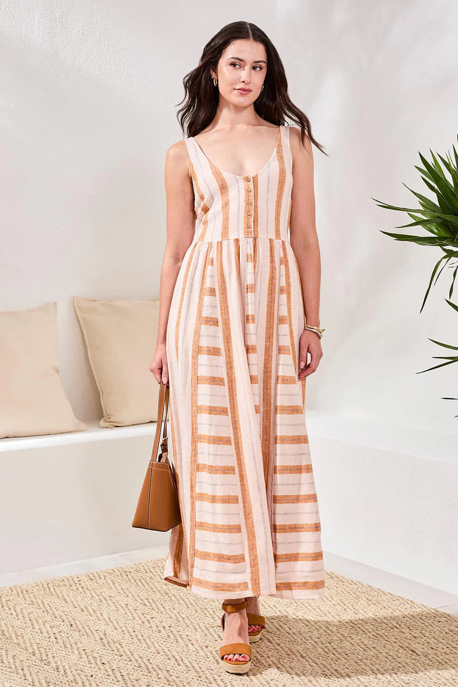 Sahara Linen Maxi Dress
