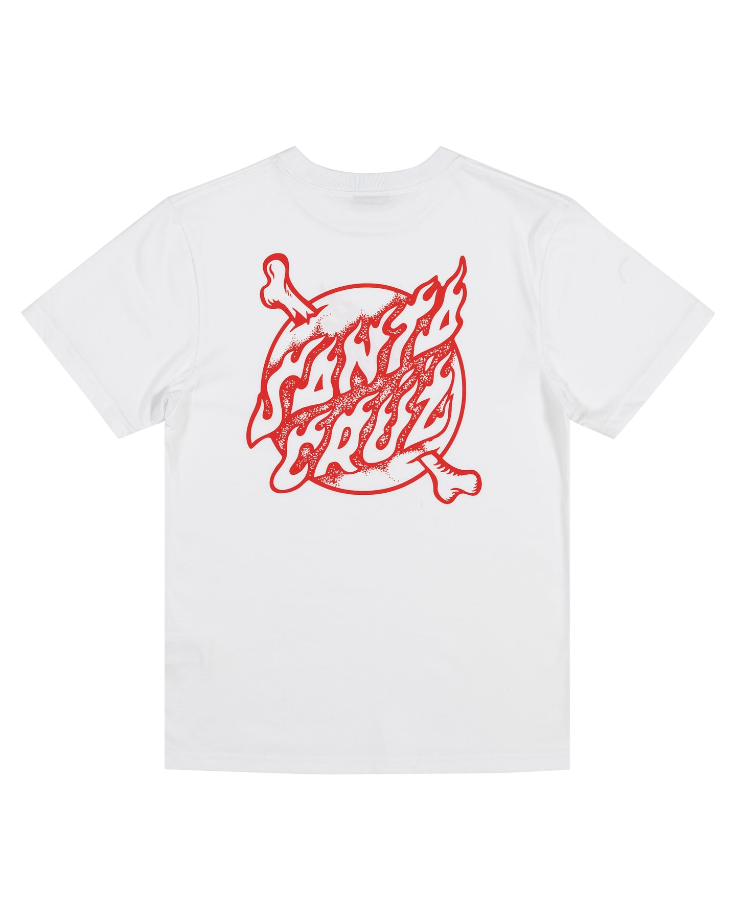 Crossbone Dot Mono Centre Tee | White
