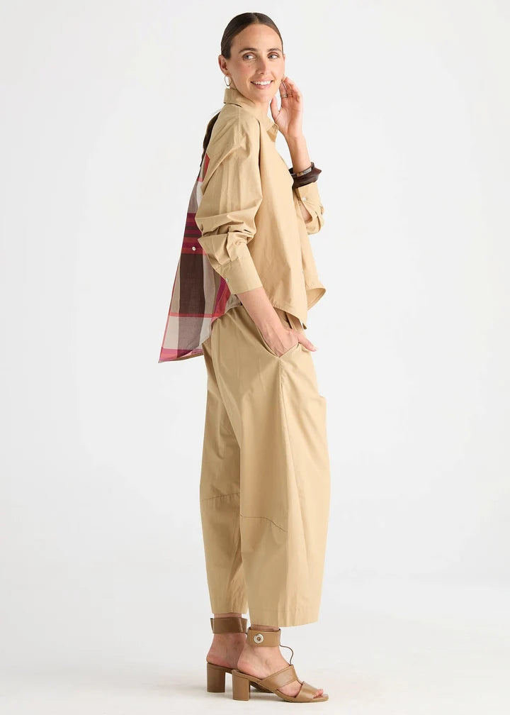 Barrel Leg Pant | Peanut Butter